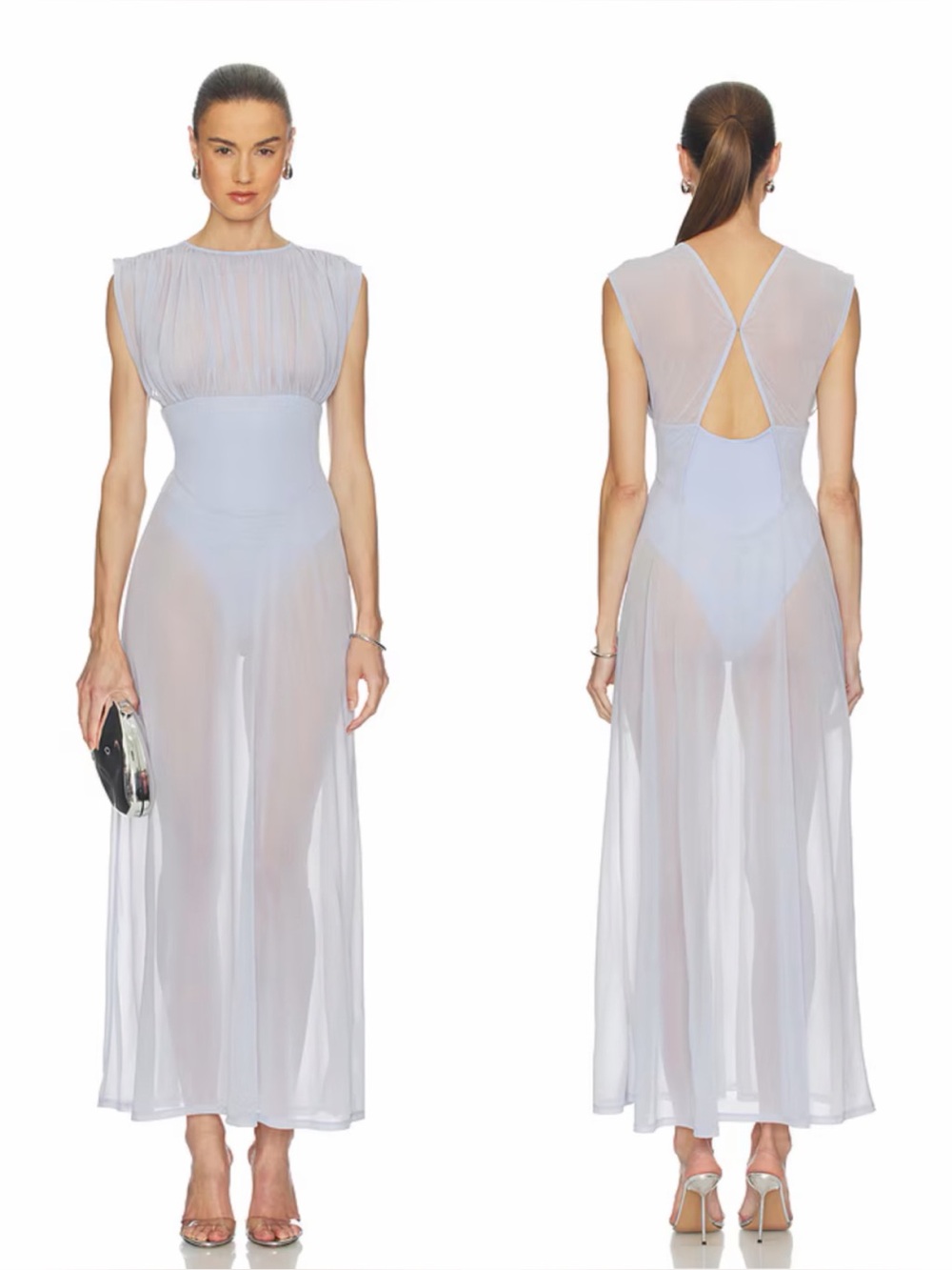 Brand New- Camila Coelho Ophelia Dress in Ice Blue 🦋✨